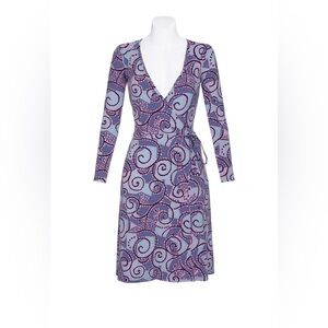 BCBG for Nordstrom Abstract Print Wrap Dress – Size Small